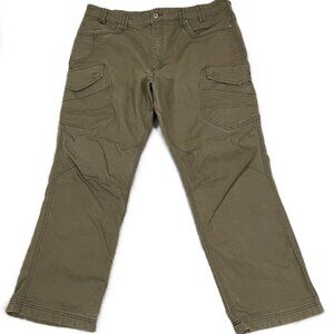 Duluth Trading Co. Pants Men 42x31 Brown Canvas Articulated Knee Cargos